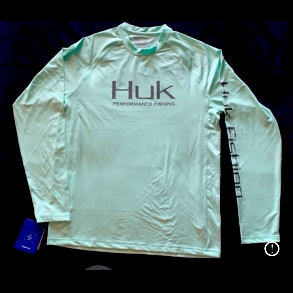 Huk Fishing Shirt Solid Green mint